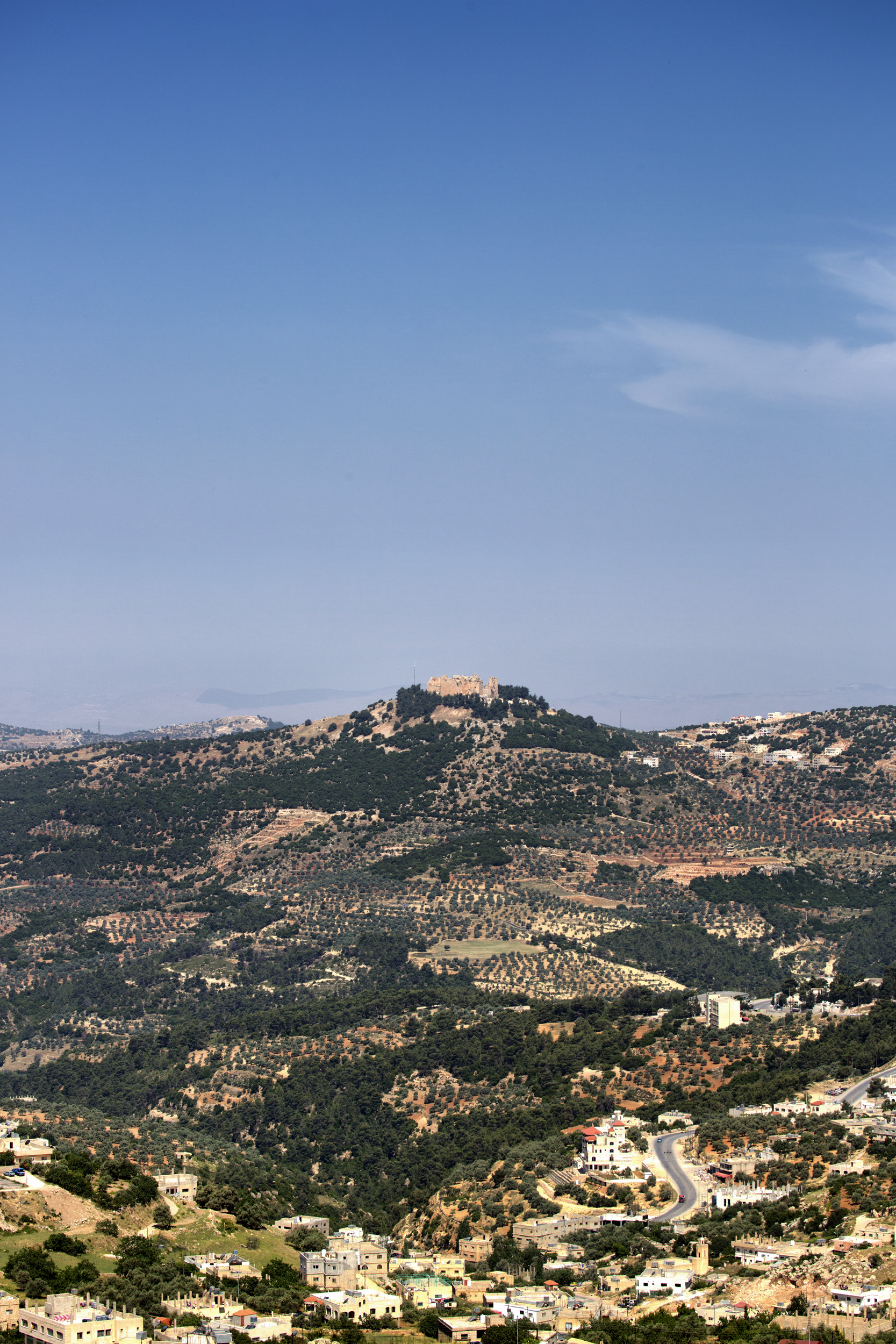 Ajloun Castle on top of the mountain